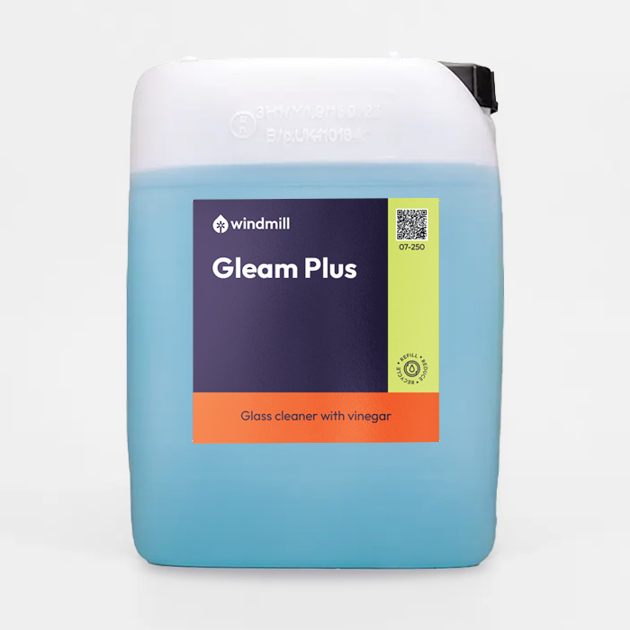 Windmill Gleam Plus - Glass Cleaner with Vinegar - 10L - Windmill Refill